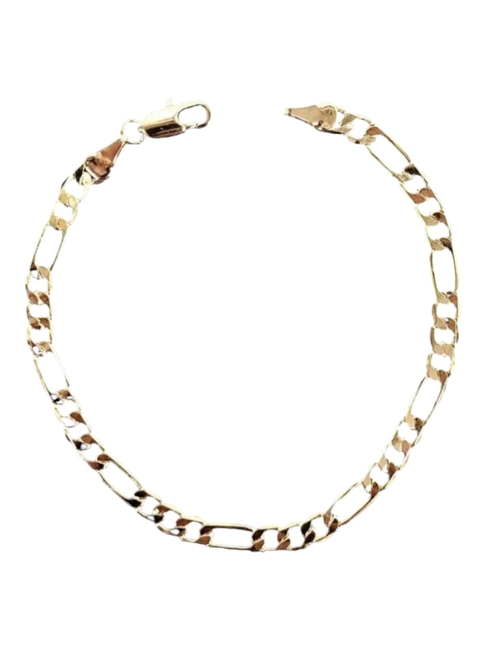 18K Gold Plated Figaro Chain Bracelet - 4.5 mm